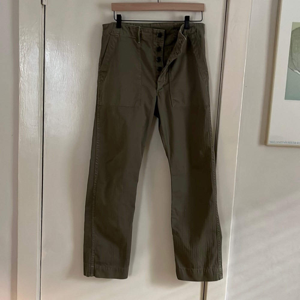 RRL green military / utility pants